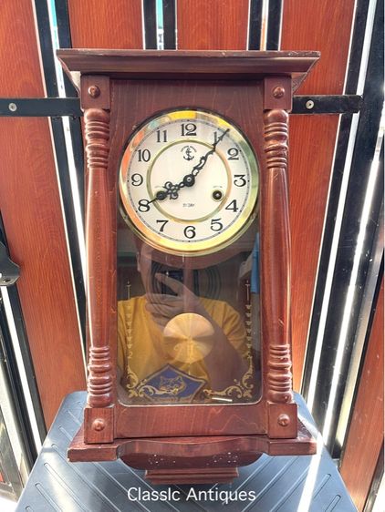 นาฬิกา แขวนผนังตราสมอ ANCHOR โบราณเก่าสะสม