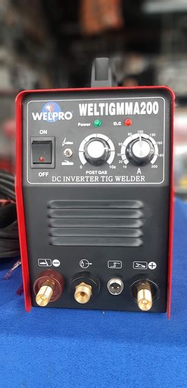 WELPRO ตู้เชื่อมอาร์กอน 2 ระบบ รุ่น WELTIG-MMA 200 ของแท้ ถัง อาร์กอน ก๊าชอาร์กอน สำหรับ เชื่อม อาร์กอน ขนาด 1.5 คิว ถังก๊าช +เกจ์อาร์กอน  รูปที่ 4