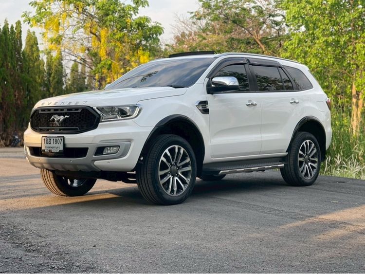 Ford Everest 2021 2.2 Titanium Plus Utility-car ปลั๊กอินไฮบริด (PHEV) ไม่ติดแก๊ส เกียร์อัตโนมัติ ขาว รูปที่ 3