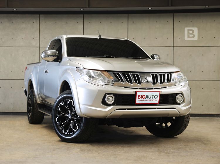 Mitsubishi Triton 2015 2.4 GLS Plus Pickup ดีเซล ไม่ติดแก๊ส เกียร์ธรรมดา บรอนซ์เงิน