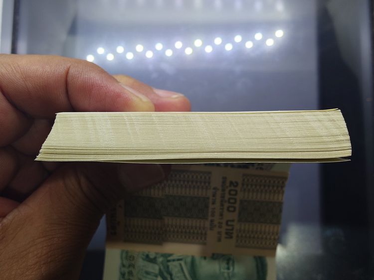 ธนบัตรยกแหนบ 100 ใบ เรียงเลข ธนบัตร 20 บาท แบบ 12 ยุครัชกาลที่ 9 ปี พ.ศ.2524 ไม่ผ่านใช้ สภาพสวย รูปที่ 6