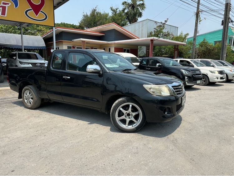 Toyota Hilux Vigo Champ 2012 Smart Cab 2.5 E Pickup ดีเซล ไม่ติดแก๊ส เกียร์ธรรมดา ดำ รูปที่ 2
