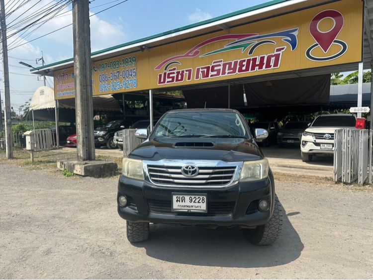 Toyota Hilux Vigo Champ 2012 Double Cab 3.0 G Prerunner Pickup ดีเซล ไม่ติดแก๊ส เกียร์ธรรมดา ดำ รูปที่ 3