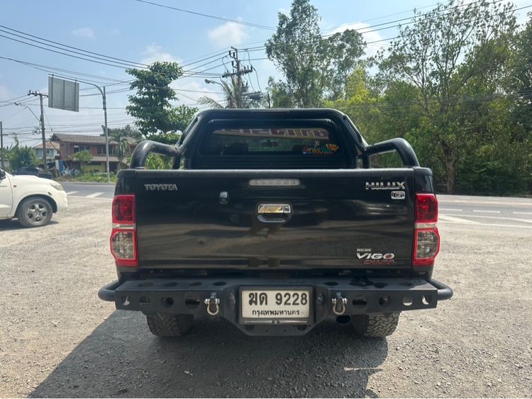Toyota Hilux Vigo Champ 2012 Double Cab 3.0 G Prerunner Pickup ดีเซล ไม่ติดแก๊ส เกียร์ธรรมดา ดำ รูปที่ 4