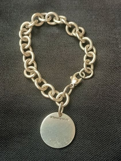 Tiffany Co. Sterling Silver 925 Tiffany Wrist size 7 Inc.36g.New York Usa.Made สร้อยข้อมือผู้ชาย แบรนด์ดังจับต้องได้ ข้อมือ 7 นิ้ว หนัก 2บาท รูปที่ 9