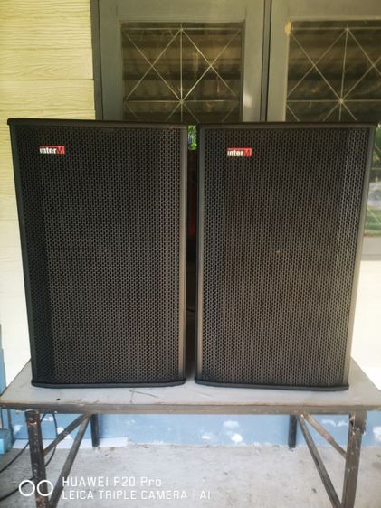 ตู้ลำโพง ยี่ห้อ INTER-M 3 ทาง ดอกเบส 15 พร้อมถุงครอบ 1 คู่