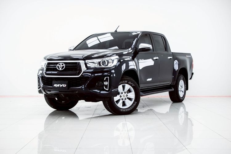 Toyota Hilux Revo 2018 2.4 Prerunner E Plus Pickup ดีเซล ไม่ติดแก๊ส เกียร์อัตโนมัติ ดำ