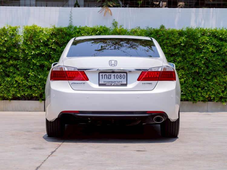 Honda Accord 2013 2.0 EL Sedan เบนซิน ไม่ติดแก๊ส เกียร์อัตโนมัติ ขาว รูปที่ 4