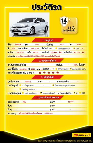 Honda Civic 2012 1.8 S i-VTEC Sedan เบนซิน ไม่ติดแก๊ส เกียร์อัตโนมัติ เทา รูปที่ 2