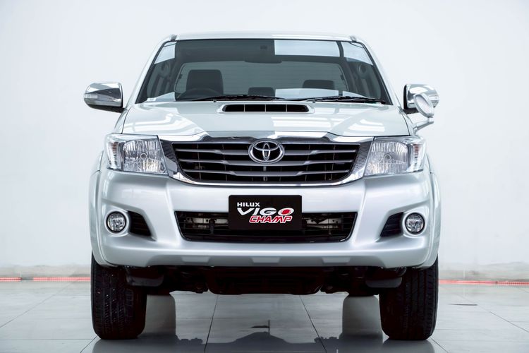 Toyota Hilux Vigo 2014 2.5 Double Cab E Prerunner Pickup ดีเซล ไม่ติดแก๊ส เกียร์อัตโนมัติ เทา รูปที่ 4