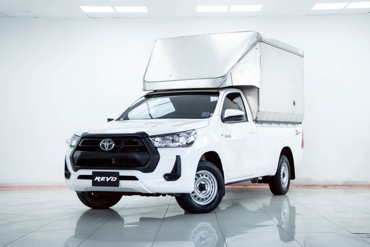 Toyota Hilux Revo 2021 2.4 Entry Pickup ดีเซล ไม่ติดแก๊ส เกียร์ธรรมดา ขาว