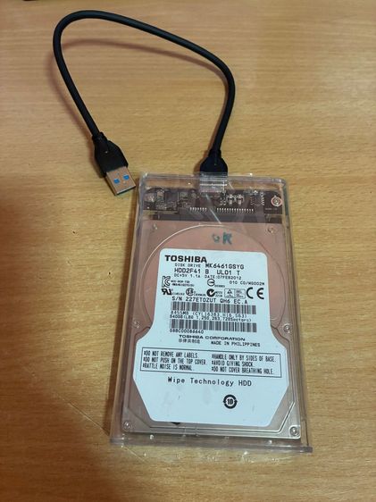 ฮาร์ดดิสก์พกพา External Harddisk HDD ความจุ 640G ขนาด 2.5 นี้ว