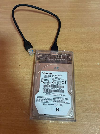 ฮาร์ดดิสก์พกพา External Harddisk HDD ความจุ 640G ขนาด 2.5 นี้ว รูปที่ 2