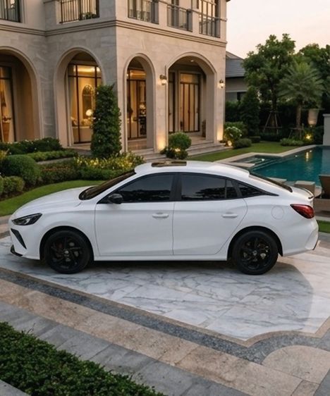 MG MG5 2024 1.5 X Sedan เบนซิน เกียร์อัตโนมัติ ขาว รูปที่ 2