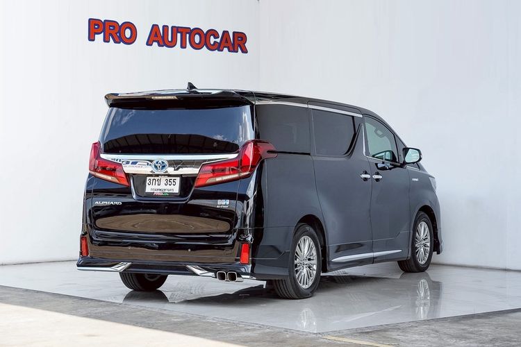 Toyota Alphard 2018 2.5 Hybrid SR C-Package E-Four 4WD Utility-car เบนซิน ไม่ติดแก๊ส เกียร์อัตโนมัติ ดำ รูปที่ 3