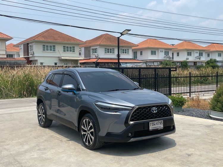 Toyota Corolla Cross 2021 1.8 Hybrid Premium Utility-car ไฮบริด ไม่ติดแก๊ส เกียร์อัตโนมัติ เทา รูปที่ 3