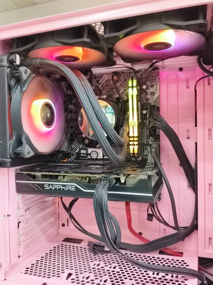 คอมเกมมิ่ง i3-10100 Gen10 RX580 8GB RAM16GB SSD256 HDD1TB เคสชมพู RGB พร้อมเล่น รูปที่ 17