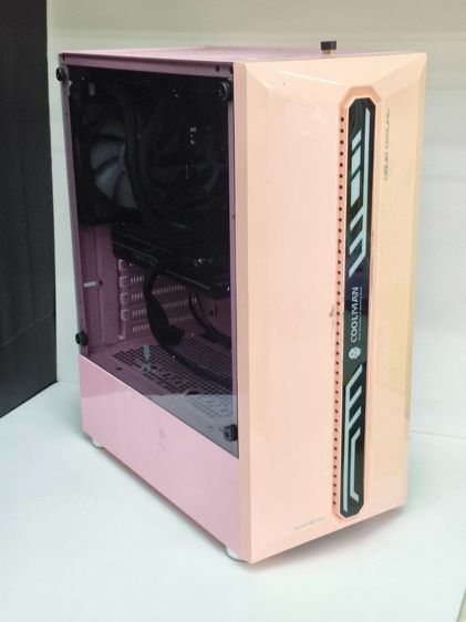อื่นๆ อื่นๆ มากกว่า 128 กิกะไบต์ อื่นๆ ไม่ใช่ คอมเกมมิ่ง i3-10100 Gen10 RX580 8GB RAM16GB SSD256 HDD1TB เคสชมพู RGB พร้อมเล่น