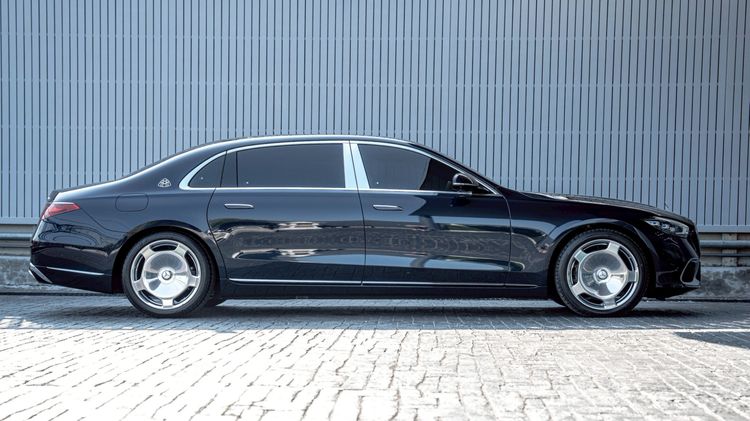 Mercedes-Benz S-Class 2024 S580e Sedan ปลั๊กอินไฮบริด (PHEV) ไม่ติดแก๊ส เกียร์อัตโนมัติ น้ำเงิน รูปที่ 4