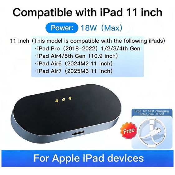 ที่ชาร์จ ipad air 4,5 แบบแปะหลัง รูปที่ 5
