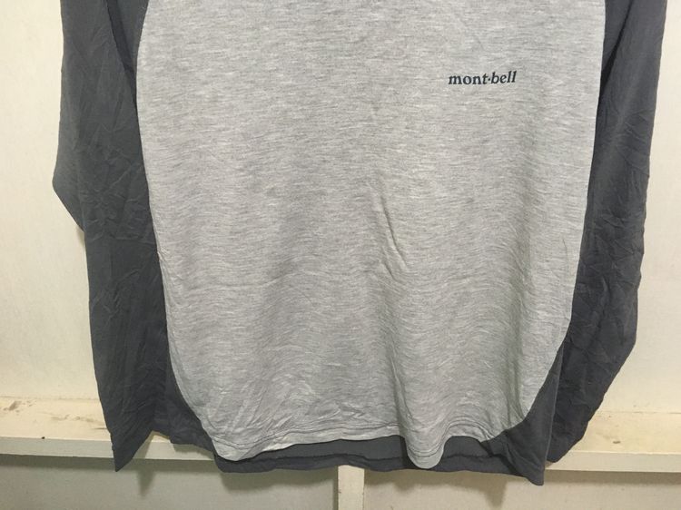 เสื้อคอกลมแขนยาว แบรนด์ Mont-bell สีโทนเทา รูปที่ 4