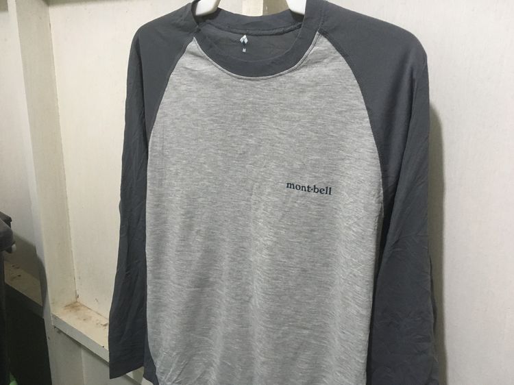 เสื้อคอกลมแขนยาว แบรนด์ Mont-bell สีโทนเทา รูปที่ 5