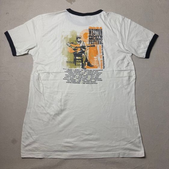 เสื้อยืด Weston Roots Music Festival Size M  รูปที่ 2