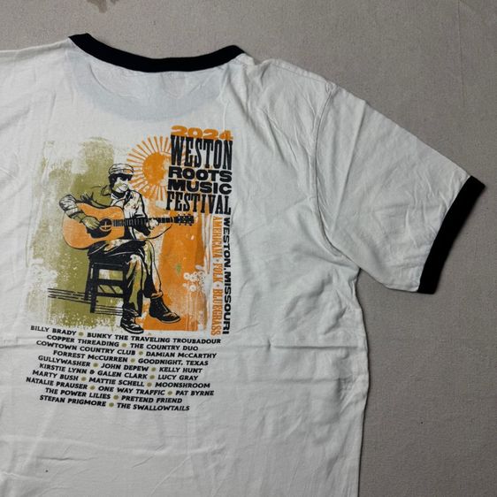 เสื้อยืด Weston Roots Music Festival Size M  รูปที่ 3