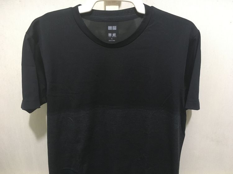 เสื้อ DRY-EX ODOR-CONTROL แบรนด์ UNIQLO สีโทนดำ รูปที่ 3