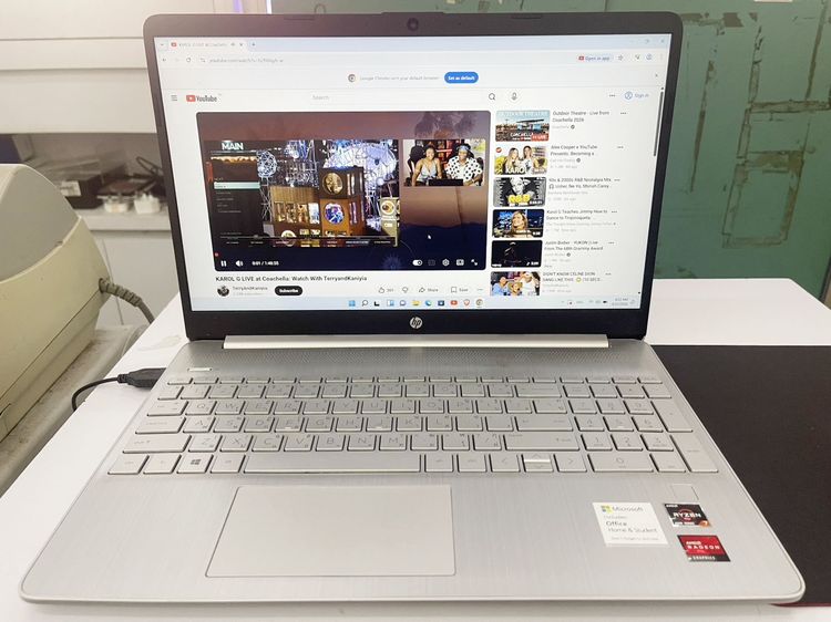 HP 15s-eq1125au Ryzen 7 สภาพสวย แบตนาน ไม่มีรอยตกใดๆ ราคาถูกใจ รูปที่ 6