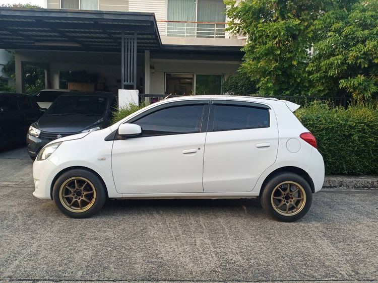 Mitsubishi Mirage 2013 1.2 GL Sedan เบนซิน ไม่ติดแก๊ส เกียร์อัตโนมัติ ขาว รูปที่ 2