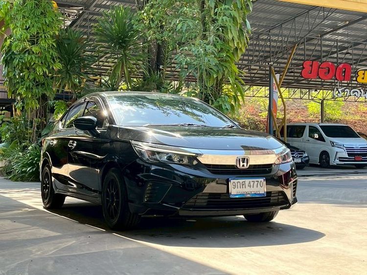 Honda City 2020 1.0 SV Sedan เบนซิน ไม่ติดแก๊ส เกียร์อัตโนมัติ ดำ รูปที่ 3