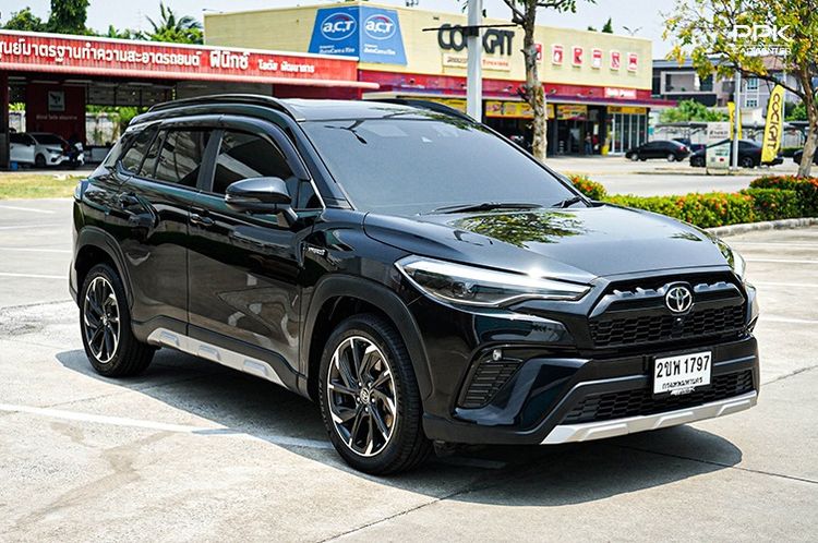 Toyota Corolla Cross 2022 1.8 Hybrid Premium Safety GR Sport Utility-car Hybrid (Diesel) ไม่ติดแก๊ส เกียร์อัตโนมัติ ดำ รูปที่ 3