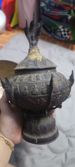 ขันน้ำมนต์ทองเหลืองโบราณ