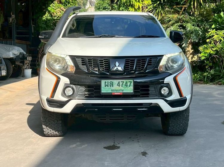 Mitsubishi Triton 2016 2.5 GL 4WD Pickup ดีเซล ไม่ติดแก๊ส เกียร์อัตโนมัติ ขาว รูปที่ 2