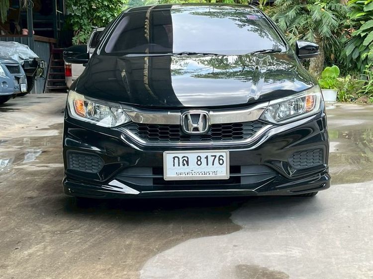 Honda City 2018 1.5 V Sedan เบนซิน ไม่ติดแก๊ส เกียร์อัตโนมัติ ดำ รูปที่ 2