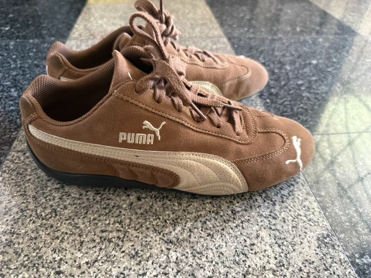 Puma Speedcat สีน้ำตาลหนังกลับ รูปที่ 4