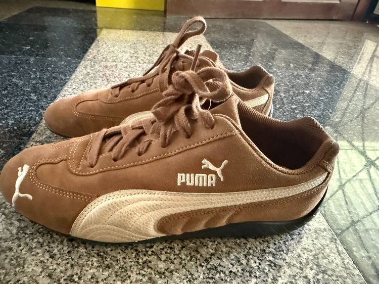 Puma Speedcat สีน้ำตาลหนังกลับ รูปที่ 2