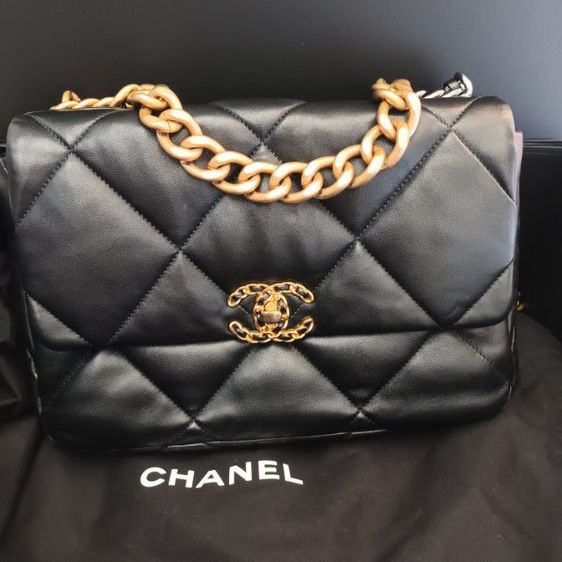 หญิง ดำ หนังแท้ chanel bag