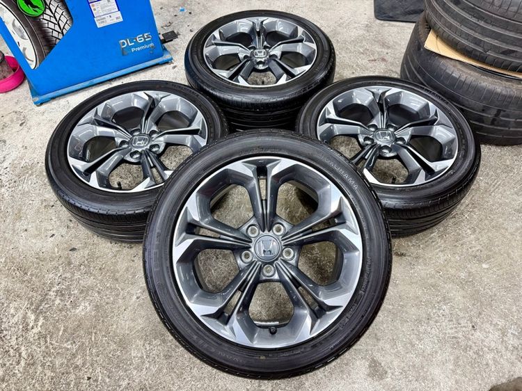 ล้อแม็ก HONDA CIVIC ขอบ 17” สภาพสวยสีเดิม ยาง YOKOHAMA 215-50R17 ปี 25 ดอกยางสวยพร้อมใช้งาน รูปที่ 3