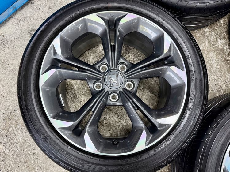 ล้อแม็ก HONDA CIVIC ขอบ 17” สภาพสวยสีเดิม ยาง YOKOHAMA 215-50R17 ปี 25 ดอกยางสวยพร้อมใช้งาน รูปที่ 7