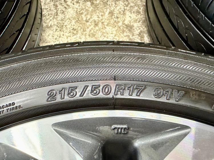ล้อแม็ก HONDA CIVIC ขอบ 17” สภาพสวยสีเดิม ยาง YOKOHAMA 215-50R17 ปี 25 ดอกยางสวยพร้อมใช้งาน รูปที่ 9