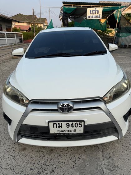 Toyota Yaris 2015 1.2 E Sedan เบนซิน ไม่ติดแก๊ส เกียร์อัตโนมัติ ขาว รูปที่ 4
