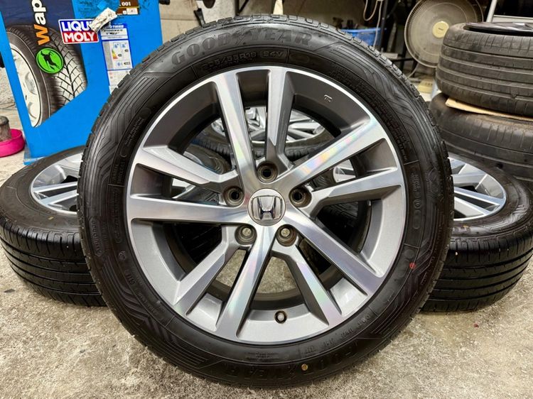 16" ล้อแม็ก HONDA CIVIC ขอบ 16”  ยาง GOODYEAR 205-55R16 ปี 24 ดอกยางสวยพร้อมใช้งาน