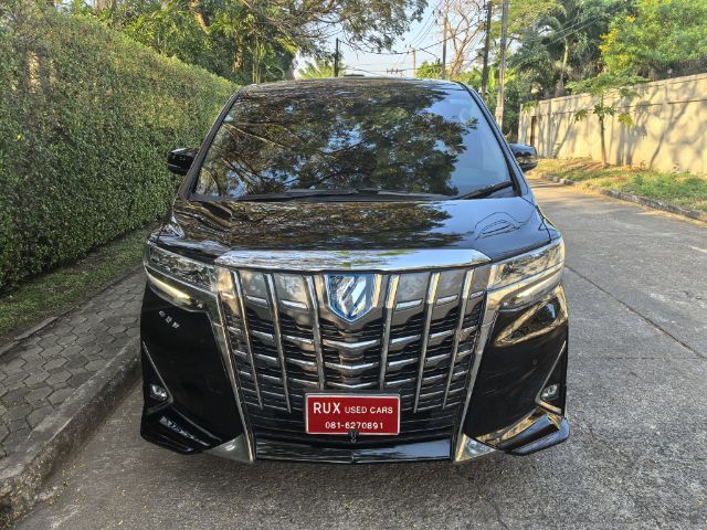Toyota Alphard 2019 2.5 Hybrid SR C-Package E-Four 4WD Van ไฮบริด ไม่ติดแก๊ส เกียร์อัตโนมัติ ดำ รูปที่ 3