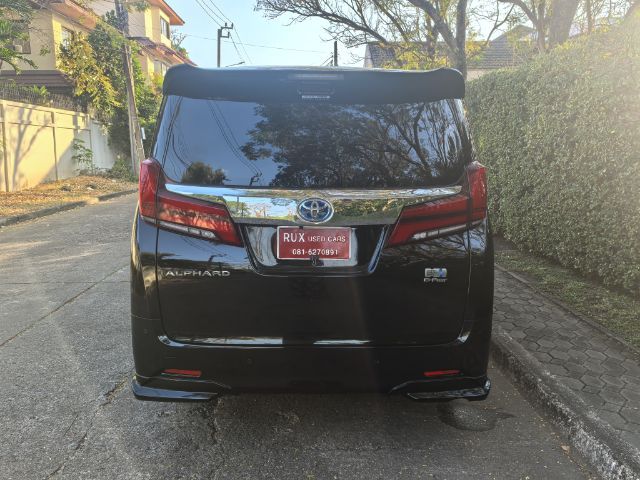Toyota Alphard 2019 2.5 Hybrid SR C-Package E-Four 4WD Van ไฮบริด ไม่ติดแก๊ส เกียร์อัตโนมัติ ดำ รูปที่ 4