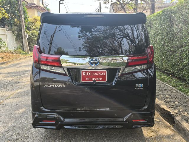 Toyota Alphard 2017 2.5 Hybrid SR C-Package E-Four 4WD Van ไฮบริด ไม่ติดแก๊ส เกียร์อัตโนมัติ ดำ รูปที่ 4