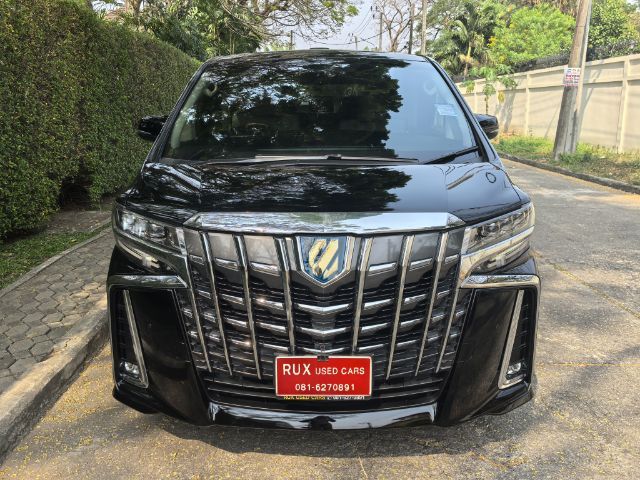 Toyota Alphard 2017 2.5 Hybrid SR C-Package E-Four 4WD Van ไฮบริด ไม่ติดแก๊ส เกียร์อัตโนมัติ ดำ รูปที่ 3