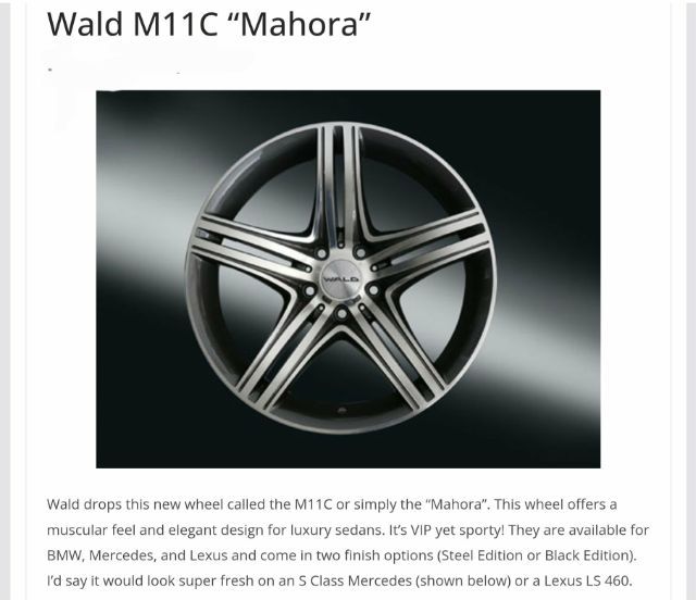 ล้อ WALD แท้ญี่ปุ่น ขอบ19 รุ่น M11C Mahora ใส่Benz รู112ได้ และรถญี่ปุ่นทั่วไป รู114ได้ สีทูโทนเงาตาแตก 5รู112 กว้าง8.5 ET40 สภาพใหม่กริ้บๆๆ รูปที่ 2