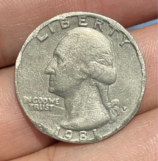 เหรียญQuarter (Washington) 1981